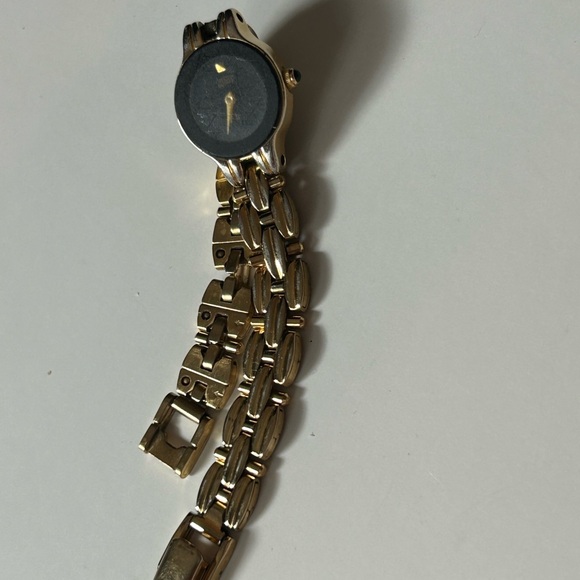 Citizens Ladies Gold and Black Stainless Steel Watch